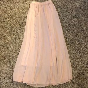 Light pinkish maxi skirt